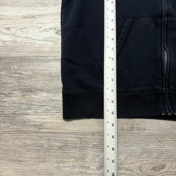 Nike Rally Futura Black Womens Large Club Fleece Full-Zip Mini Swoosh Hoodie - Picture 5 of 9